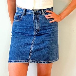 Vintage Denim Miniskirt